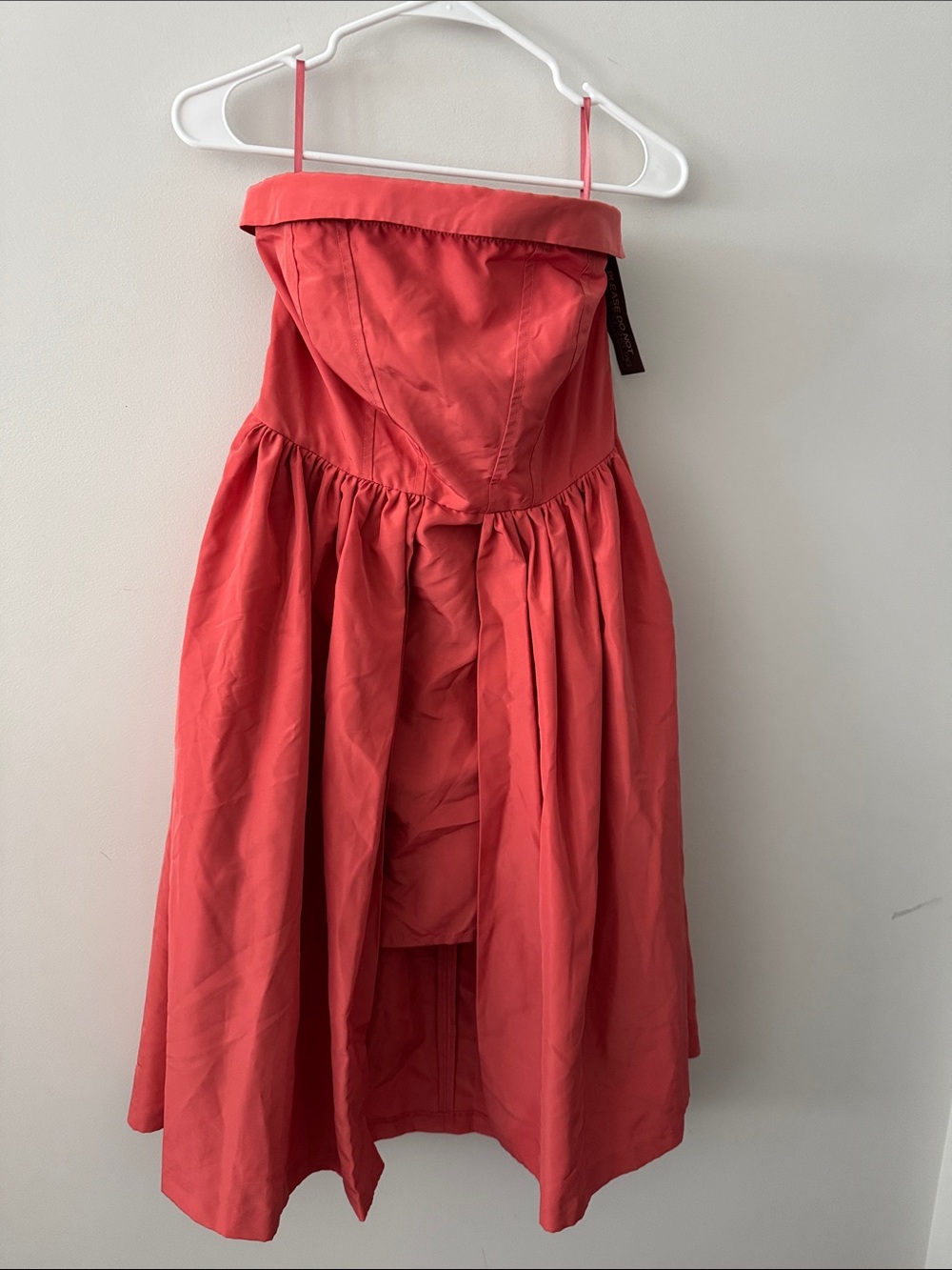 eva mendes for New York & Company Coral Strapless Fit-and-Flare Mini Dress
